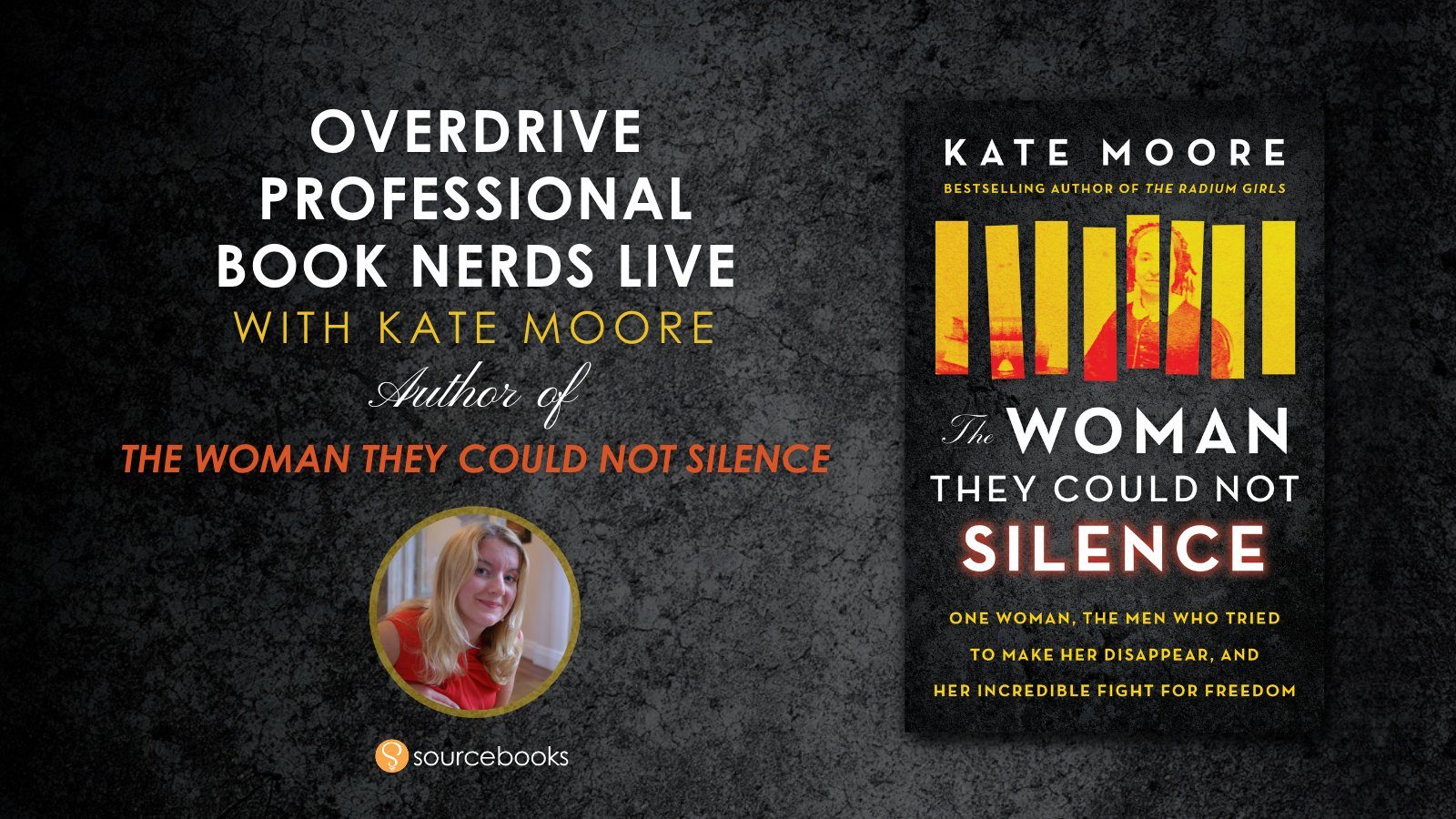 Join the Professional Book Nerds in conversation with Kate Moore