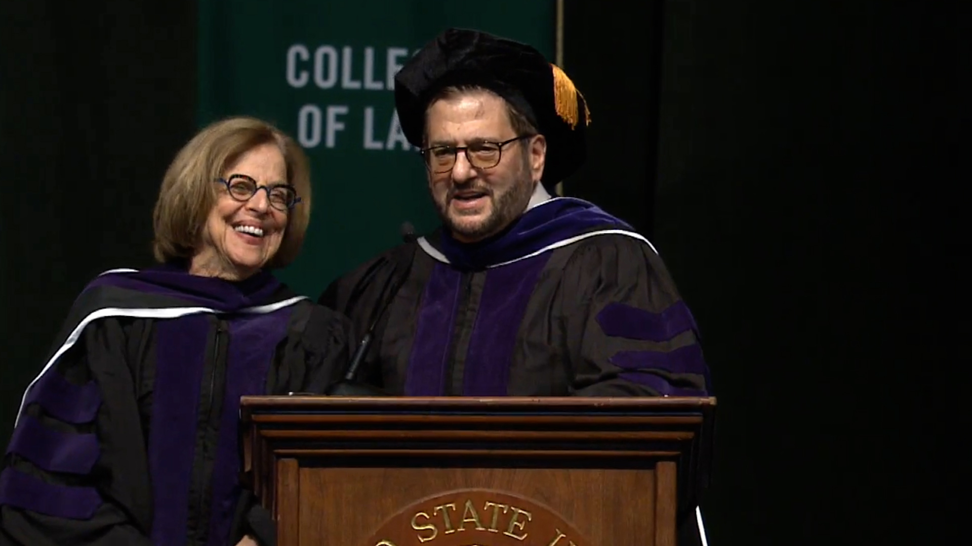 OverDrive Co-Founders Steve and Loree Potash are first alumni couple to deliver Cleveland State University College of Law commencement address