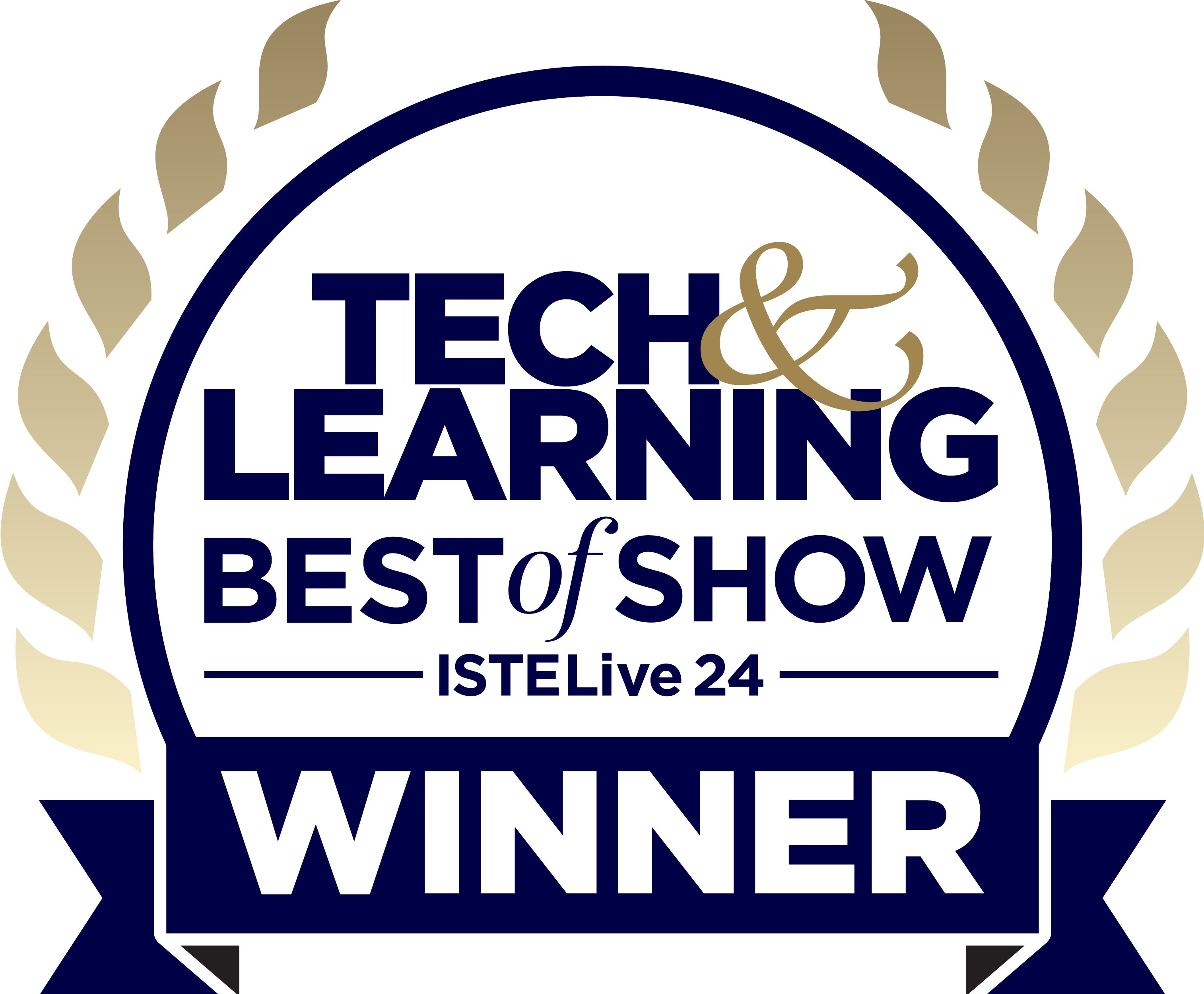 Tech & Learning Best of Show ISTELive 24 winner's badge