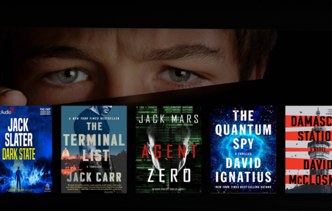 A white male looks steadily over an array of Edge of Honor read-alike titles