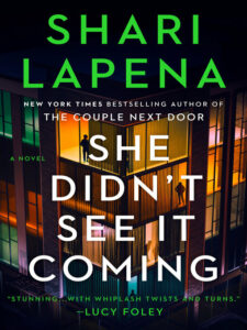Book cover of She Didn't See it Coming by Shari Lapena