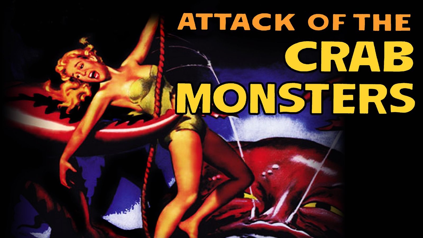 Film poster of Attack of the Crab Monsters
