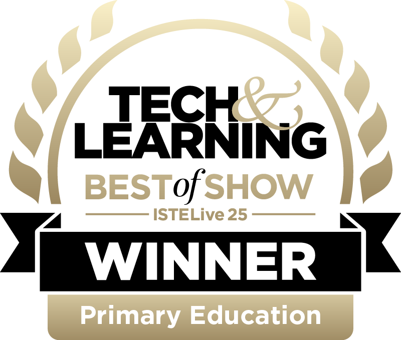 Tech & Learning Best of Show badge for 2025