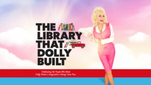 Film poster of the documentary "The Library that Dolly Built"