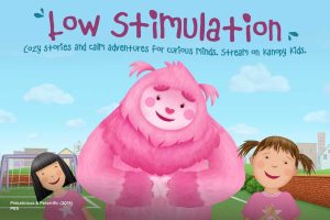 Graphic promoting the Low Stimulation collection on Kanopy