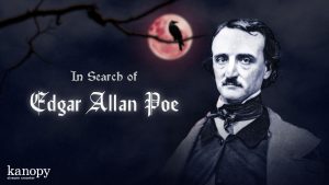 Title poster of "In Search of Edgar Allen Poe"