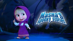 Title poster of Masha's Spooky Stories